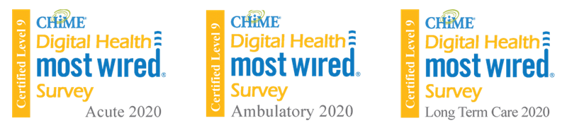 CHIME 2020 Digital Health Most Wired Award Logo