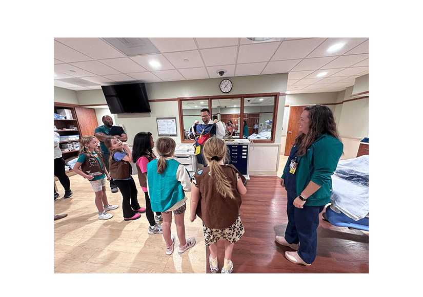 Girl Scout Troop 1295 Donates a Portion of Cookie Sales to Riverside NICU NICU girl scouts