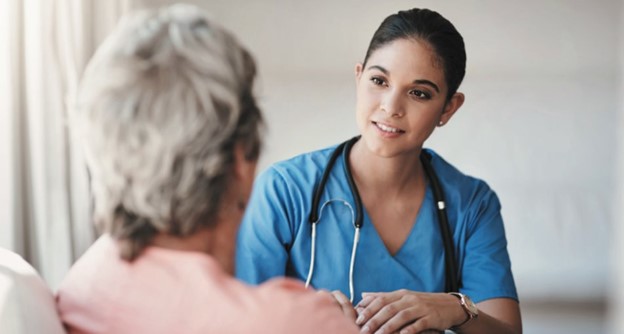 Nurse with patient 