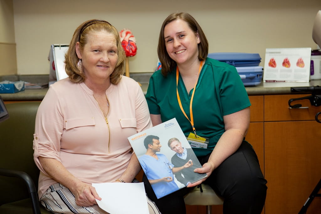 Riverside RN Jenna Frakes Wood works closely with WATCHMAN patients