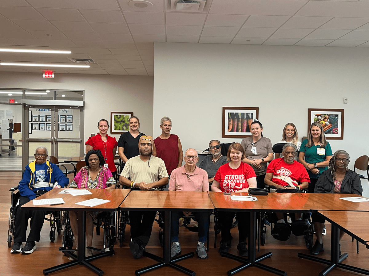 a group photo of a stroke survivors