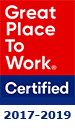 Great place to work certified 2017 to 2019