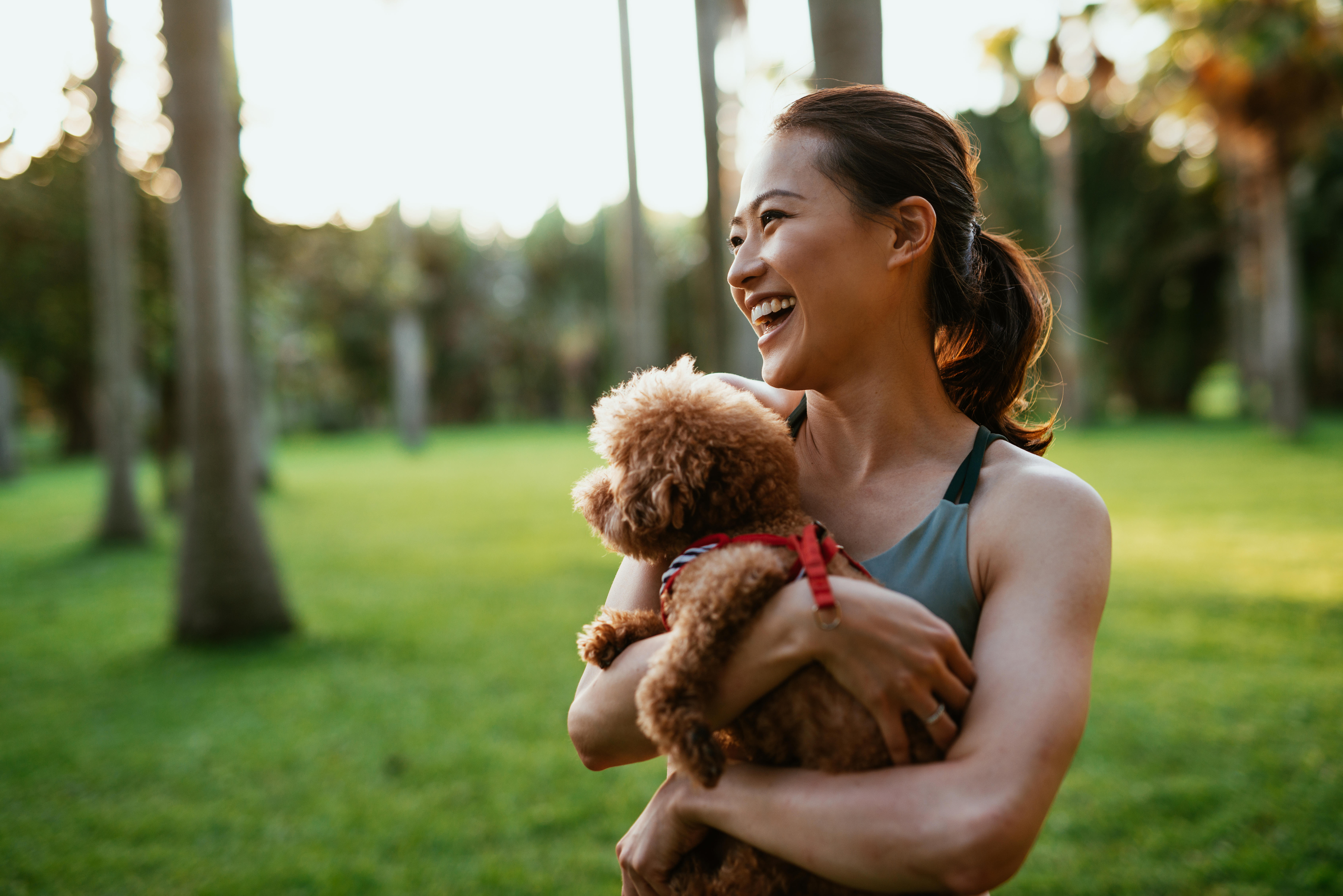 Lady and her Dog