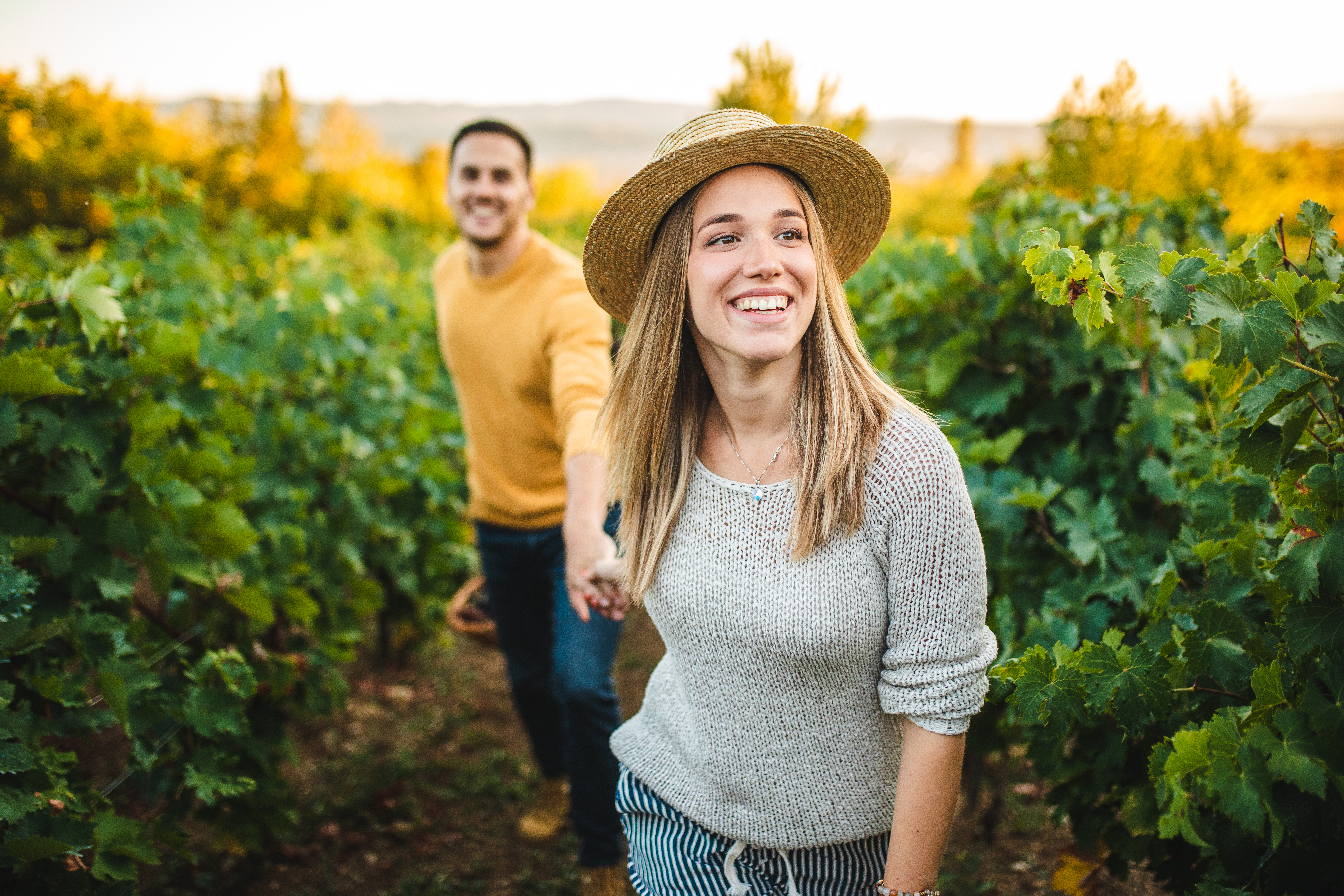 Couple on a walk together