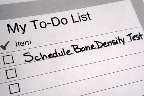 Bone density test