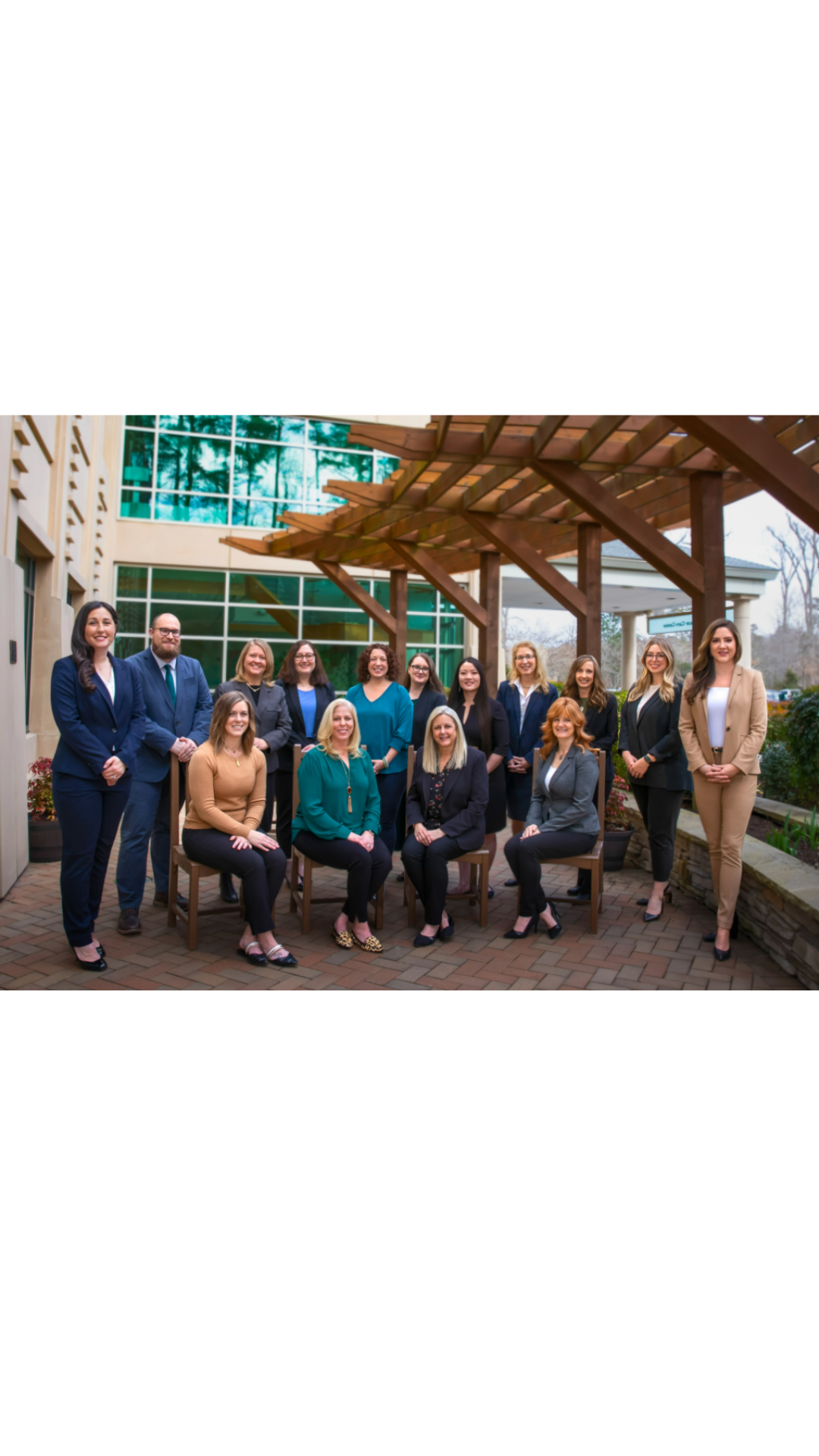 Riverside Foundation team outside of Cancer center in newport news