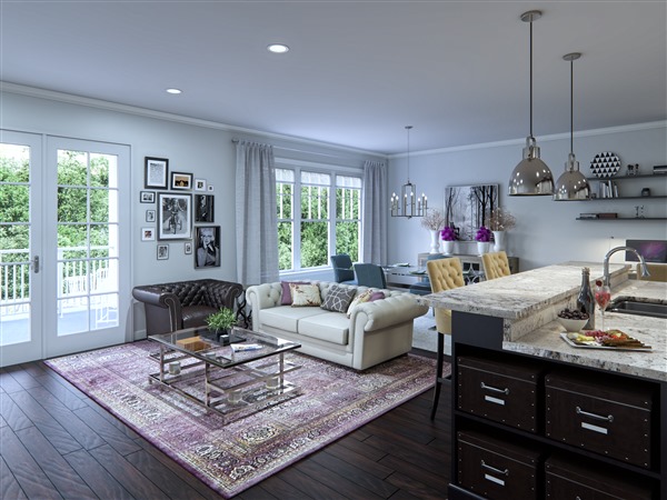 Piedmont living room floorplan