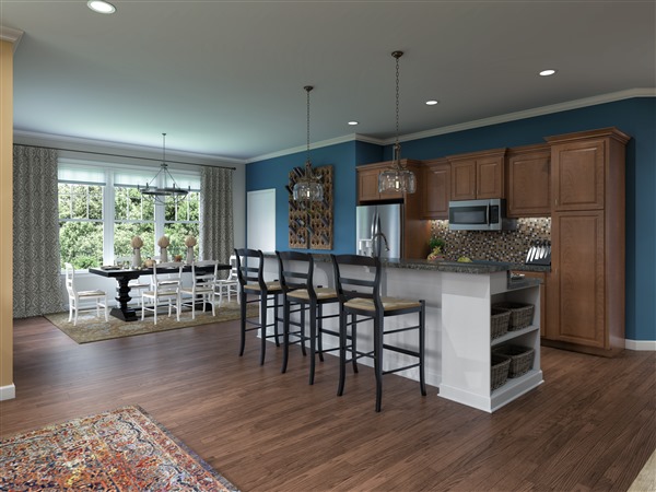 Kitchen and dining room in Shenandoah kitchen