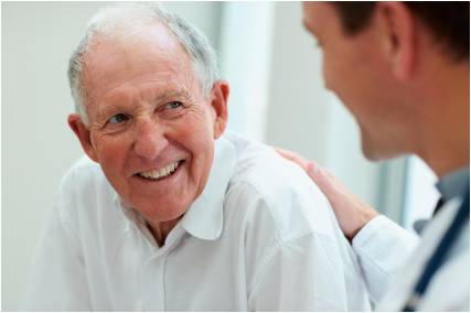 Smiling resident at Warwick Foret
