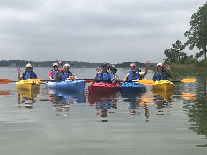 Adventure Club residents on a kayaking trip