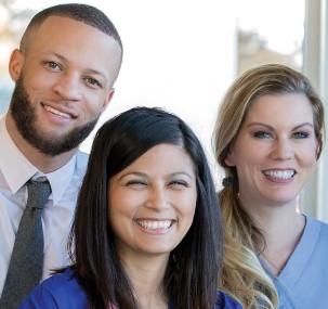 Group of diverse health care providers