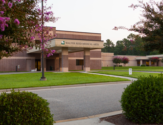 Exterior view of Walter Reed Medical Arts building