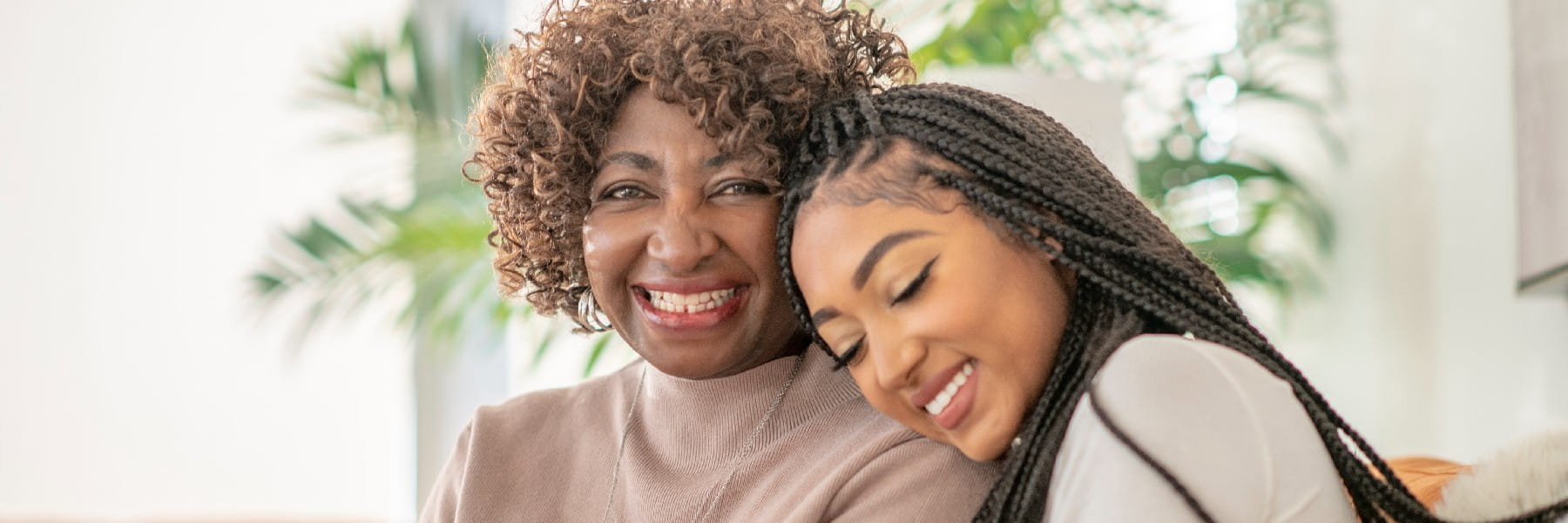 African American Mother and daughter