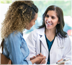 gynecologist and patient