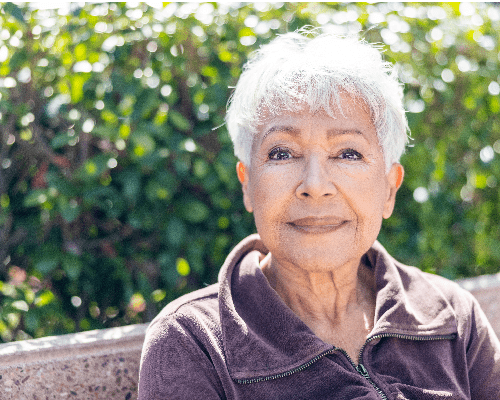 Portrait of an active senior woman working out