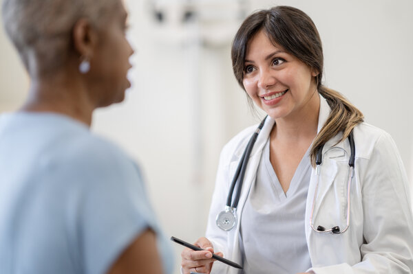 Diabetes doctor Talking with a Patient