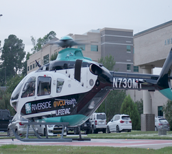 a photo of the Riverside helicopter