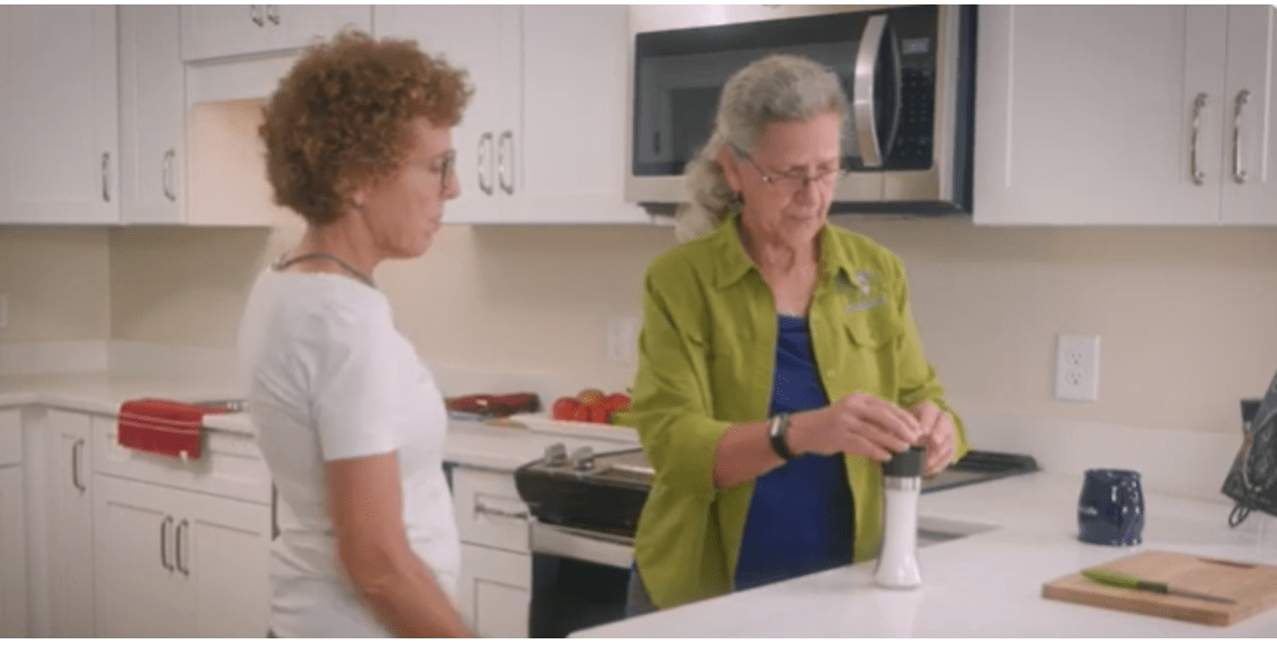 Neuro Spine Memory Care Supporting Changing Abilities While Keeping Her Safe in the Kitchen