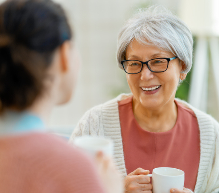 smiling older woman 