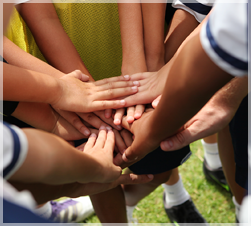 group of hands
