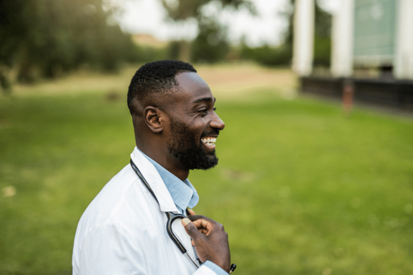 Doctor smiling