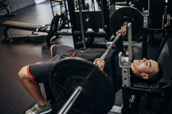 man strength training 