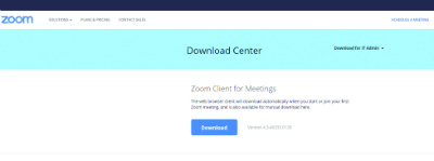 zoom meeting download screenshot