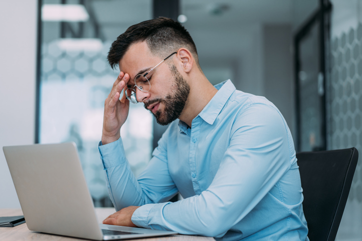 man at computer