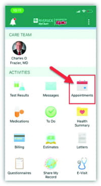Illustration of appointment icon on cell phone