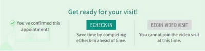 get ready for your visit in mychart confirmed