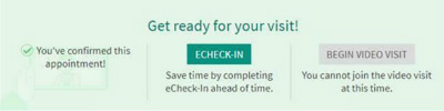 get ready for your visit in mychart confirmed