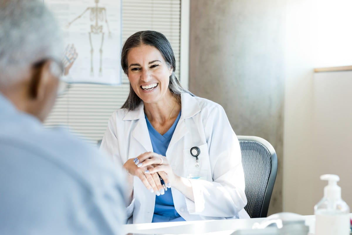 App talking to a patient