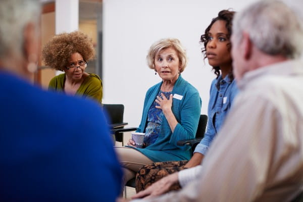 People Attending Self Help Meeting