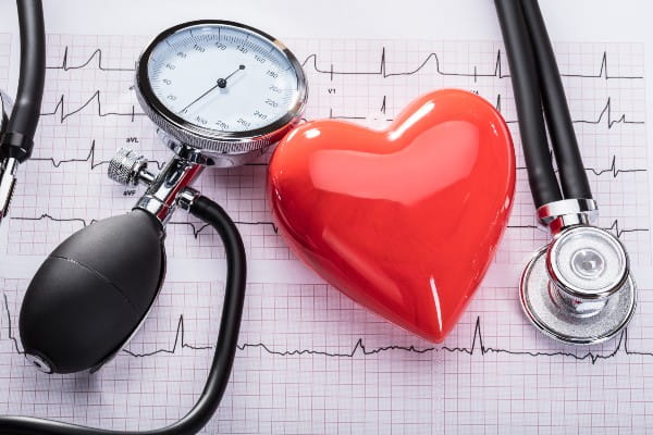 Cardiogram Of Heart Beat And Medical Equipment