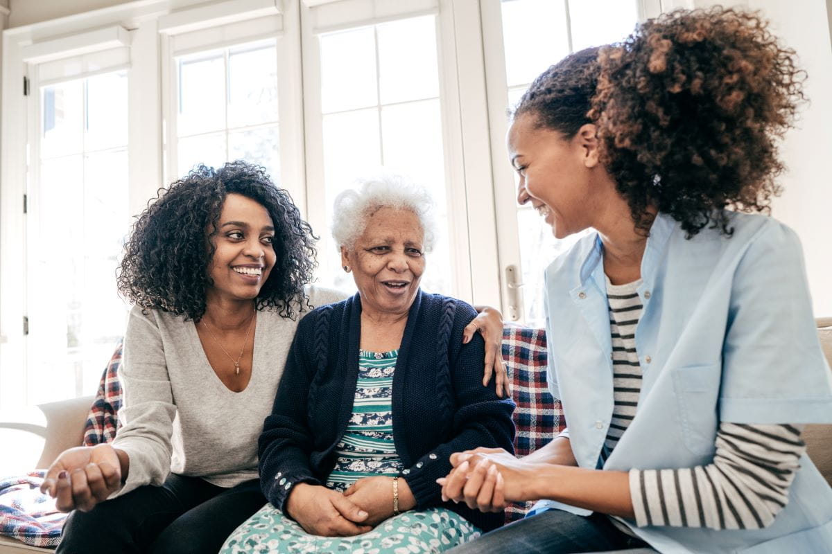 Family talking 