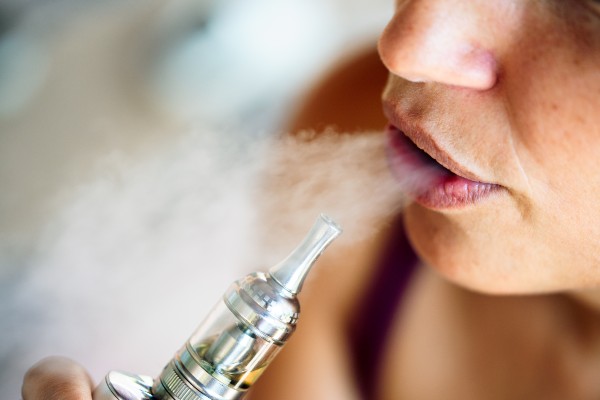a person vaping