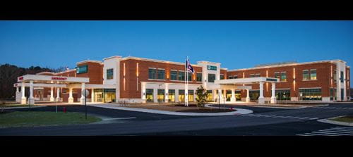 Exterior view of Shore Memorial Hospital