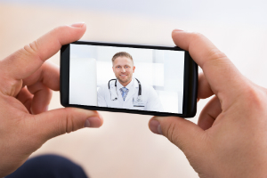 telehealth video visit with provider