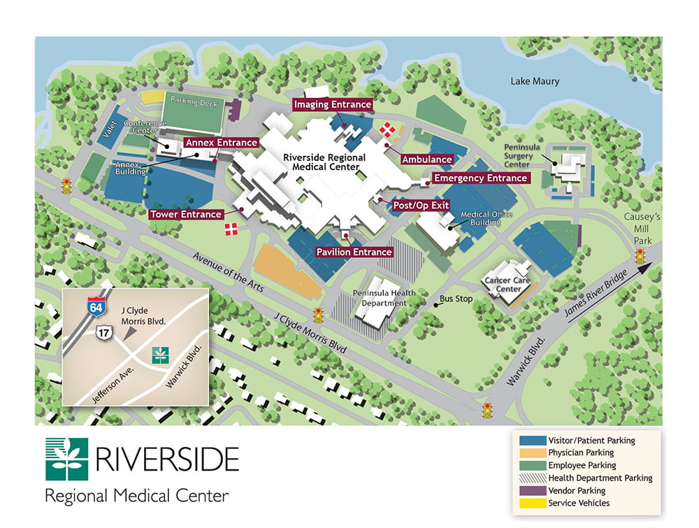 campus map for clinical trials